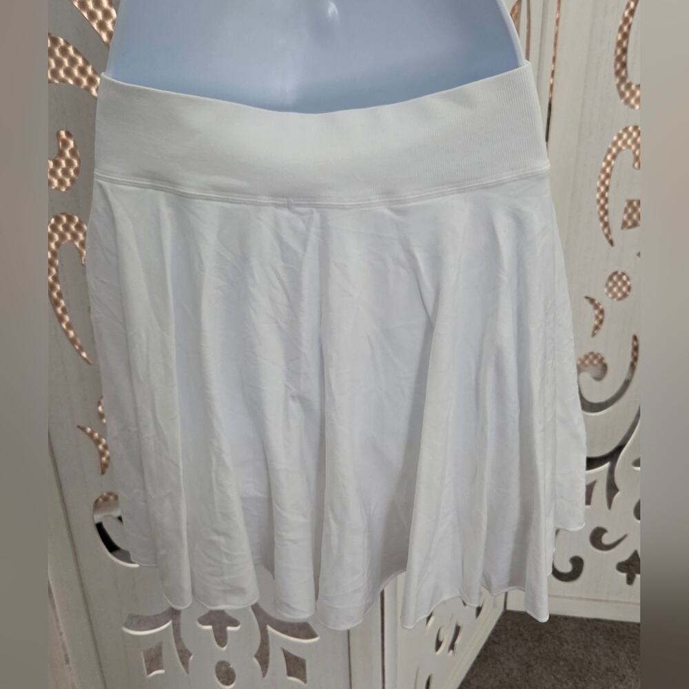 OQQ White Tennis Skort XL High Waist Athletic Golf Pickleball Stretch NWOT - Picture 2 of 7